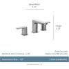 Moen Rizon Matte Black Two-Handle Widespread Bathroom Faucet, Valve Required, T6920BL(Matte Black)