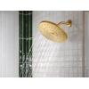 Moen S112BG Waterhill 10-Inch Single Function Rainshower Showerhead with Immersion Rainshower Technology, Brushed Gold