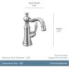 Moen S42107BG Weymouth One-Handle Single Hole Traditional Bathroom Sink Faucet with Drain Assembly, Brushed Gold(Matte Black)