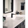 Moen S8000 Via One-Handle Modern Bathroom Faucet, Matte Black and Chrome(Matte Black/Chrome)