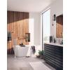 Moen S931 Flara One-Handle Freestanding Floor Mount Tub Filler with Handshower, Chrome(Polished Nickel)
