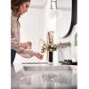 Moen TS44104BL Colinet Traditional Lever Handle Wall Mount Bathroom Faucet Trim, Valve Required, Matte Black