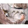 Moen TS44104BL Colinet Traditional Lever Handle Wall Mount Bathroom Faucet Trim, Valve Required, Matte Black