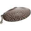 Moen Velocity Chrome Two-Function Rainshower 8-Inch Shower Head with Immersion Technology for a High-Pressure Rinse, S6320(Brushed Gold)