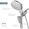 Moen Verso Brushed Nickel Eight-Function 7″ Wide Spray Shower Head and Detachable Handshower Combo with 72″ Hose, 220C3BN(Chrome)