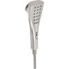 Moen Verso Chrome Round Rain Shower Head and Detachable Handshower Combination with Magnetix Docking System and 60-inch Metal Hose, 220C2(Spot Resist Nickel)