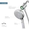 Moen Verso Eco-Performance Handshower, Detachable Round Shower Head with Magnetix Docking System, 60″ Hose, Spot Resist Brushed Nickel, 220H2EPSRN(Chrome)