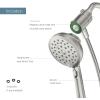 Moen Verso Eco-Performance Handshower, Detachable Round Shower Head with Magnetix Docking System, 60″ Hose, Spot Resist Brushed Nickel, 220H2EPSRN(Spot Resist Nickel)