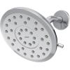 Moen Verso Eco-Performance Infiniti Dial Round Rain Shower Head, 6-Inch Diameter Spray Head, Matte Black, 220R6EPBL(Chrome)