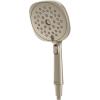 Moen Verso Eco-Performance Infiniti Dial Square Handheld Shower, 5-Inch Diameter Spray Head, Brushed Gold, 220H5EPBG(Brushed Nickel)