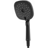 Moen Verso Eco-Performance Infiniti Dial Square Handheld Shower, 6-Inch Diameter Spray Head, Spot Resist Nickel, 220H4EPSRN(Matte Black)