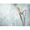 Moen Verso Eco-Performance Infiniti Dial Square Rain Shower Head with Detachable Hand Shower Combo, 7-Inch Spray Head, Brushed Gold, 220C5EPBG(Brushed Nickel)