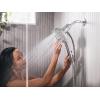 Moen Verso Infiniti Dial Square Handheld Shower, 5-Inch Diameter Spray Head, Matte Black, 220H5BL(Chrome)