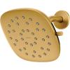 Moen Verso Infiniti Dial Square Rain Shower Head, 7-Inch Diameter Spray Head, Matte Black, 220R5BL(Brushed Gold)