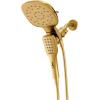 Moen Verso Infiniti Dial Square Rain Shower Head with Detachable Hand Shower Combo, 7-Inch Spray Head, Chrome, 220C5(Brushed Gold)