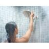 Moen Verso Infiniti Dial Square Rain Shower Head with Detachable Hand Shower Combo, 7-Inch Spray Head, Chrome, 220C5(Brushed Nickel)