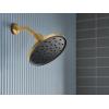 Moen Verso Matte Black Adjustable 9″ Diameter Spray Head Rainshower, 220R3BL(Brushed Gold)