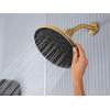 Moen Verso Matte Black Adjustable 9″ Diameter Spray Head Rainshower, 220R3BL(Brushed Gold)