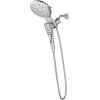 Moen Verso Matte Black Eight-Function 7″ Diameter Spray Head Standard with Handshower and 72-inch Hose with Eco Performance, 220C3EPBL(Chrome)