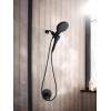 Moen Verso Matte Black Eight-Function 7″ Diameter Spray Head Standard with Handshower and 72-inch Hose with Eco Performance, 220C3EPBL(Matte Black)