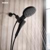 Moen Verso Round Rain Showerhead and Handshower Combination with Infiniti Dial and Magnetix Docking, 60″ Hose, Matte Black, 220C2EPBL(Matte Black)