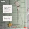 Moen Verso Round Rain Showerhead and Handshower Combination with Infiniti Dial and Magnetix Docking, 60″ Hose, Matte Black, 220C2EPBL(Spot Resist Nickel)