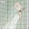 Moen Verso Round Rain Showerhead and Handshower Combination with Infiniti Dial and Magnetix Docking, 60″ Hose, Matte Black, 220C2EPBL(Spot Resist Nickel)