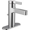 Moen Vichy Chrome One-Handle Single Hole Modern Bathroom Faucet, 6710