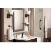 Moen Voss Brushed Gold One-Handle High-Arc Bathroom Faucet with Drain Assembly for Single-Hole Sink, 6903BG(Bronze)