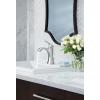 Moen Voss Brushed Gold One-Handle High-Arc Bathroom Faucet with Drain Assembly for Single-Hole Sink, 6903BG(Chrome)
