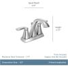 Moen Voss Brushed Gold Transitional Two-Handle High Arc Centerset Bathroom Faucet for 4-Inch 3-Hole Setup, 6901BG(Brushed Gold)
