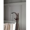 Moen Voss Brushed Nickel One-Handle Freestanding Floor Mount Tub Filler, Freestanding Bathtub Faucet with Handshower, 695BN(Oil Rubbed Bronze)