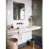 Moen Voss Matte Black Two-Handle Wall Mount Bathroom Faucet Trim Kit, Valve Required, T6906BL