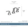 Moen Voss Matte Black Two-Handle Widespread Bathroom Faucet Trim Kit, Valve Required, T6905BL