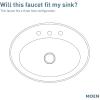 Moen Voss Two-Handle Wall Mount Bathroom Faucet Trim Kit, Valve Required, Chrome T6906(Chrome)