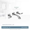 Moen Voss Two-Handle Wall Mount Bathroom Faucet Trim Kit, Valve Required, Chrome T6906(Chrome)