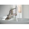 Moen WS84503 One-Handle Low Arc Bathroom Faucet, Chrome(Spot Resist Brushed Nickel)