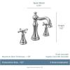 Moen Weymouth Brushed Gold Two-Handle Widespread Cross Handle Bathroom Faucet Trim Kit, Valve Required, TS42114BG(Matte Black)