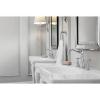 Moen Weymouth Brushed Gold Two-Handle Widespread Cross Handle Bathroom Faucet Trim Kit, Valve Required, TS42114BG(Polished Nickel)