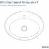 Moen Wynford Chrome One-Handle High Arc Vessel Sink Bathroom Faucet, 4507(Brushed Nickel)