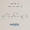 Moen YB0386CH Flara 9-Inch Single Hand -Towel Bar, Chrome(Brushed Gold)