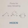 Moen YB0386CH Flara 9-Inch Single Hand -Towel Bar, Chrome(Polished Nickel)