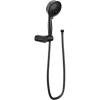 Moen 3636EPBL Four Function Eco-Performance Handheld Shower with Wall Bracket and 69-Inch Hose, Matte Black