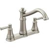 Moen 7250BL Belfield Traditional Two Handle High Arc Kitchen Faucet, Matte Black(Stainless Steel)
