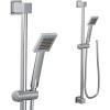 Moen 90 Degree Chrome Modern Eco-Performance Handshower Handheld Shower with 30-Inch Slide Bar and 69-Inch Metal Hose, S3879EP(Chrome)