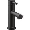 Moen Align Matte Black One-Handle Modern Bathroom Faucet with Drain Assembly and Optional Deckplate, 6190BL(Matte Black)