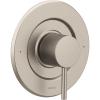 Moen Align Matte Black Pressure Balancing Modern Trim Kit, Featuring Bathroom Shower Lever Handle for Temperature Adjustment, (Posi-Temp Valve Required), T2191BL(Brushed Nickel)