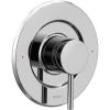 Moen Align Matte Black Pressure Balancing Modern Trim Kit, Featuring Bathroom Shower Lever Handle for Temperature Adjustment, (Posi-Temp Valve Required), T2191BL(Chrome)