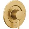 Moen Align Matte Black Pressure Balancing Modern Trim Kit, Featuring Bathroom Shower Lever Handle for Temperature Adjustment, (Posi-Temp Valve Required), T2191BL(Brushed Gold)