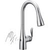 Moen Arbor Spot Resist Stainless Motionsense Wave Sensor Touchless One-Handle Single Hole Kitchen Sink Faucet, 7594EWSRS(Chrome)